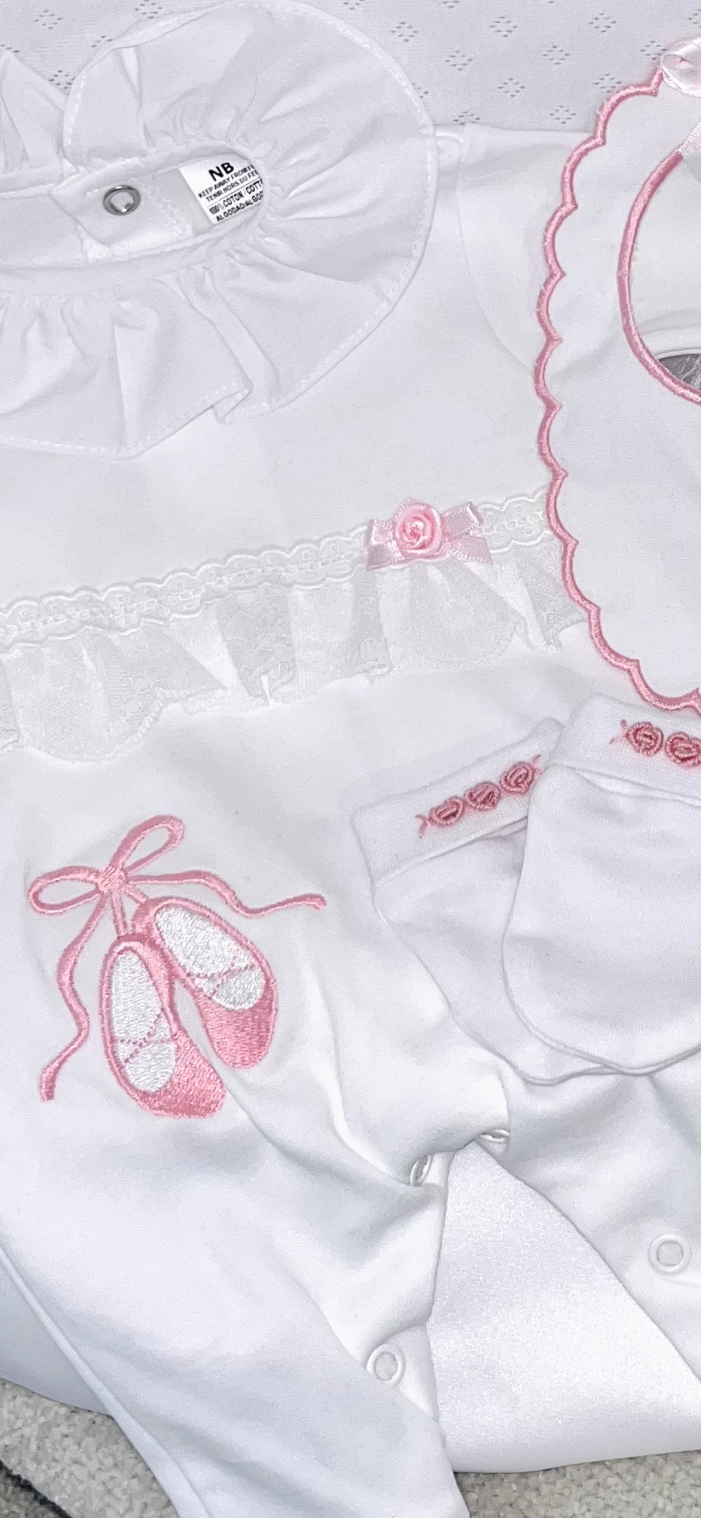 Girls Ballerina & Lace Layette Set