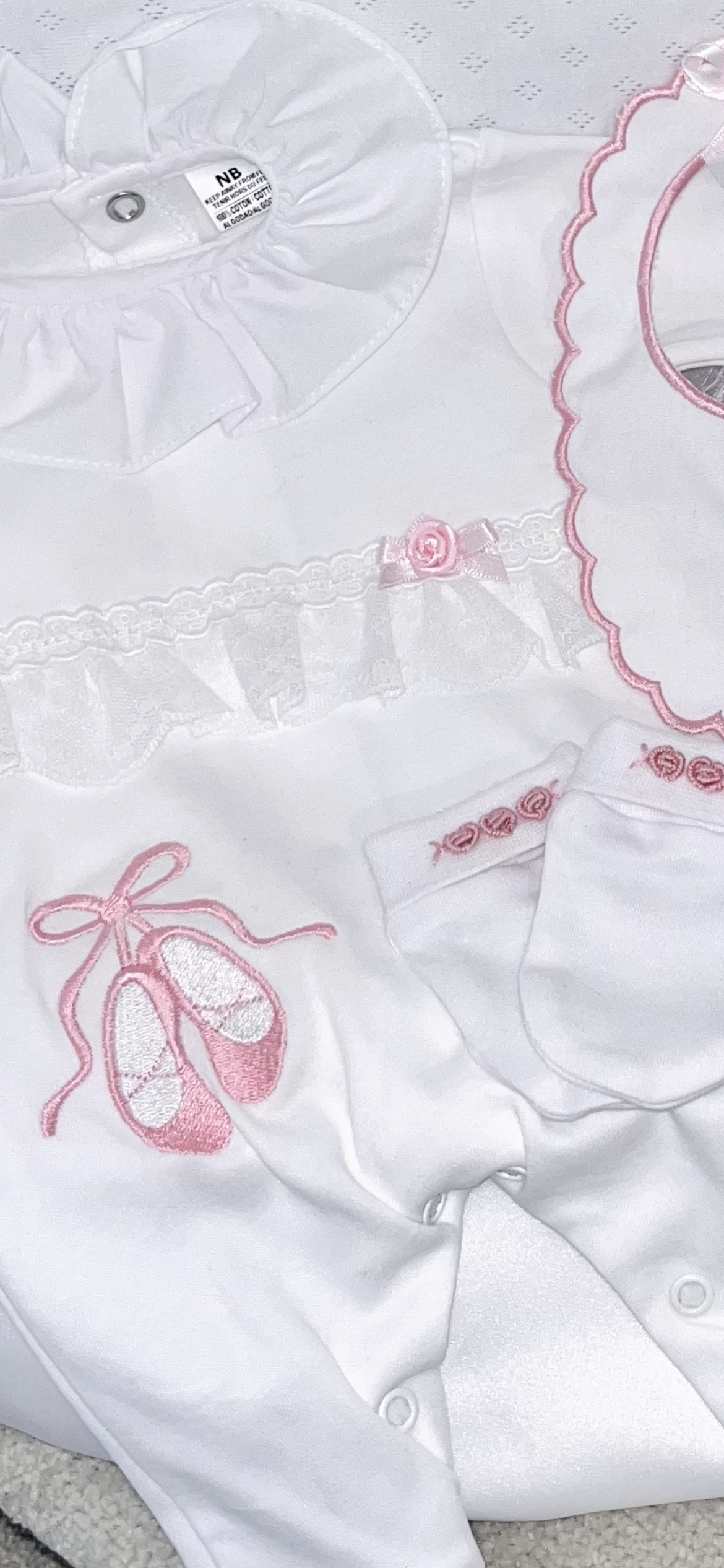 Girls Ballerina & Lace Layette Set