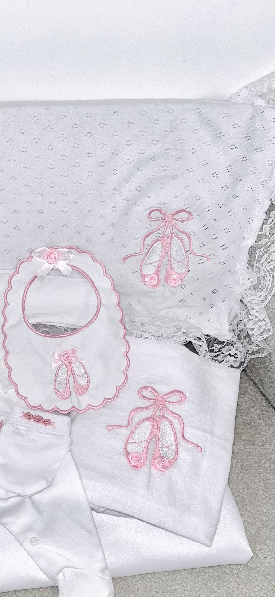 Girls Ballerina & Lace Layette Set
