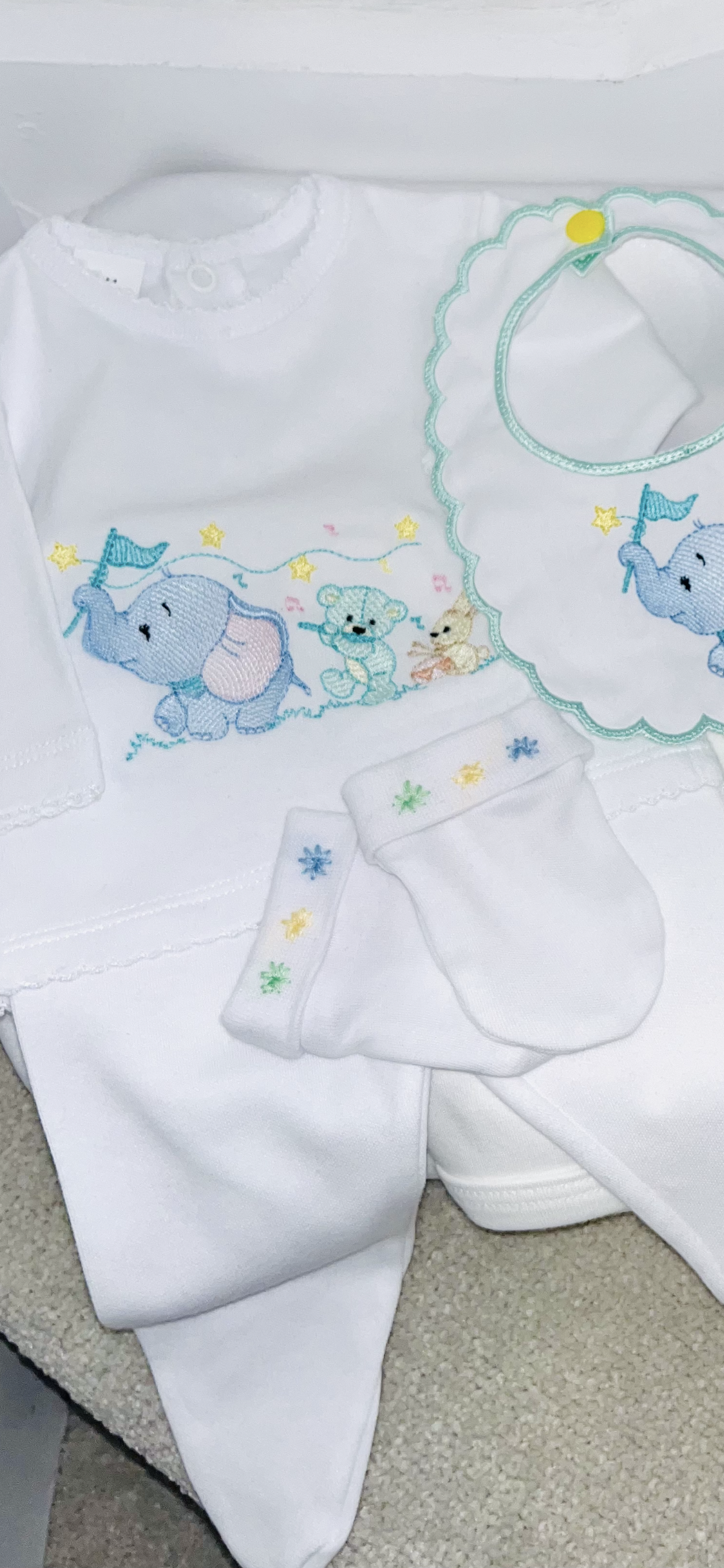Unisex Pastel Parade Layette Set