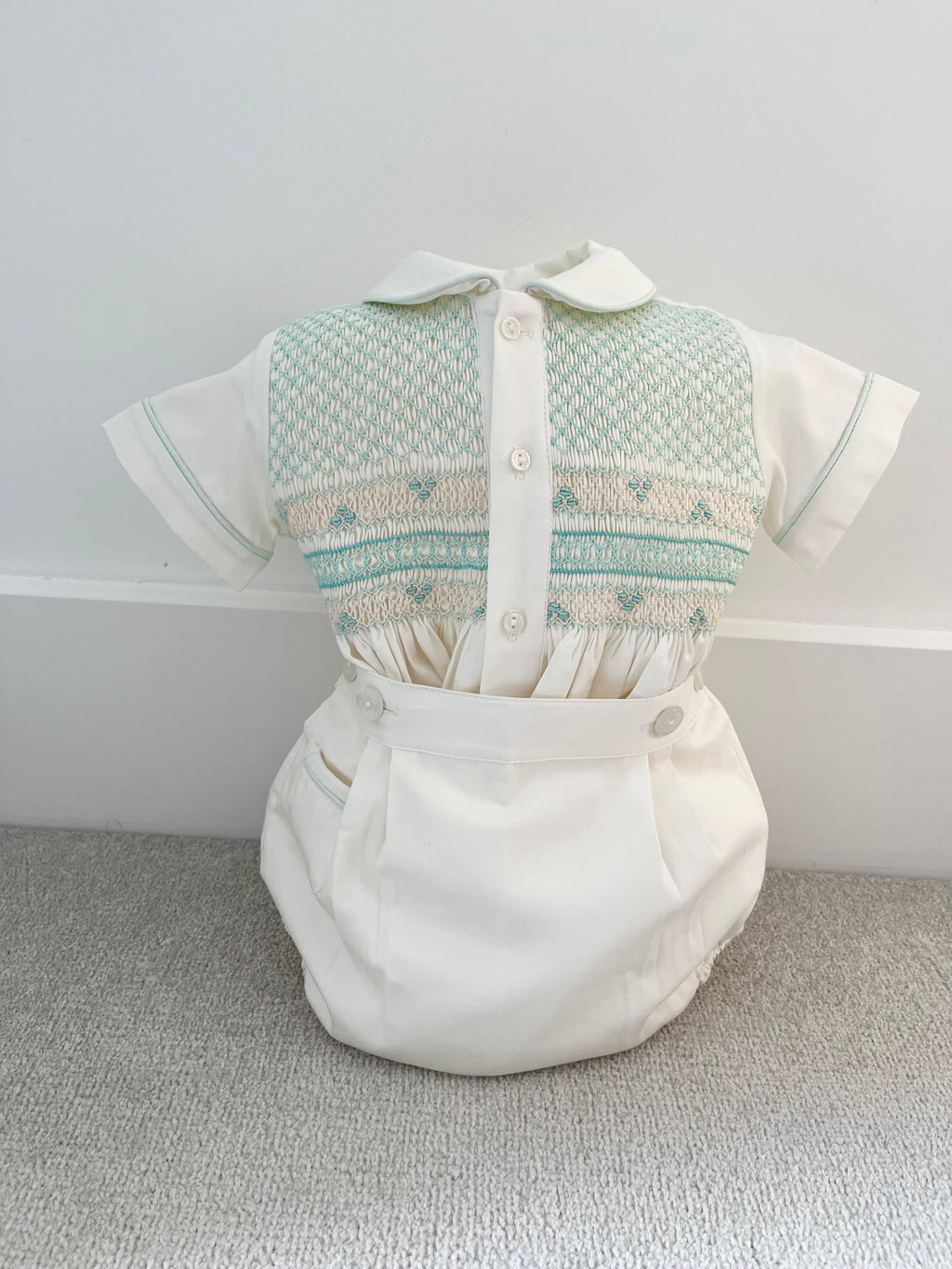 Cream & Mint Boys Suit